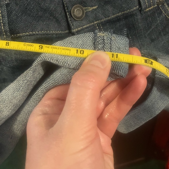 Celebrity Pink Jeans Dark Denim Mini Cuffed Shorts Belt Loops & Real Pockets sz9 - Picture 9 of 12